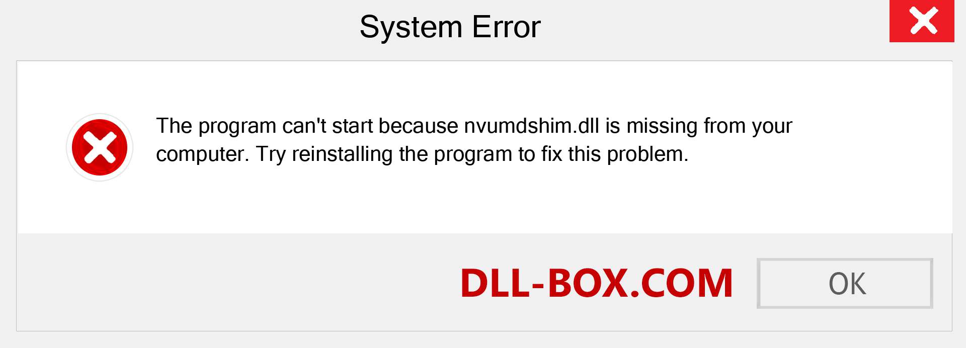  nvumdshim.dll file is missing?. Download for Windows 7, 8, 10 - Fix  nvumdshim dll Missing Error on Windows, photos, images