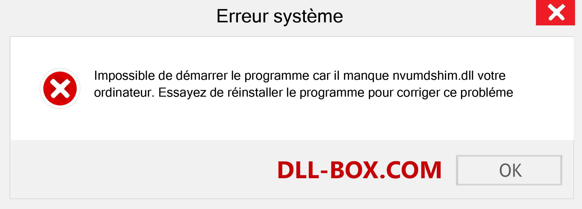 Le fichier nvumdshim.dll est manquant ?. Télécharger pour Windows 7, 8, 10 - Correction de l'erreur manquante nvumdshim dll sur Windows, photos, images